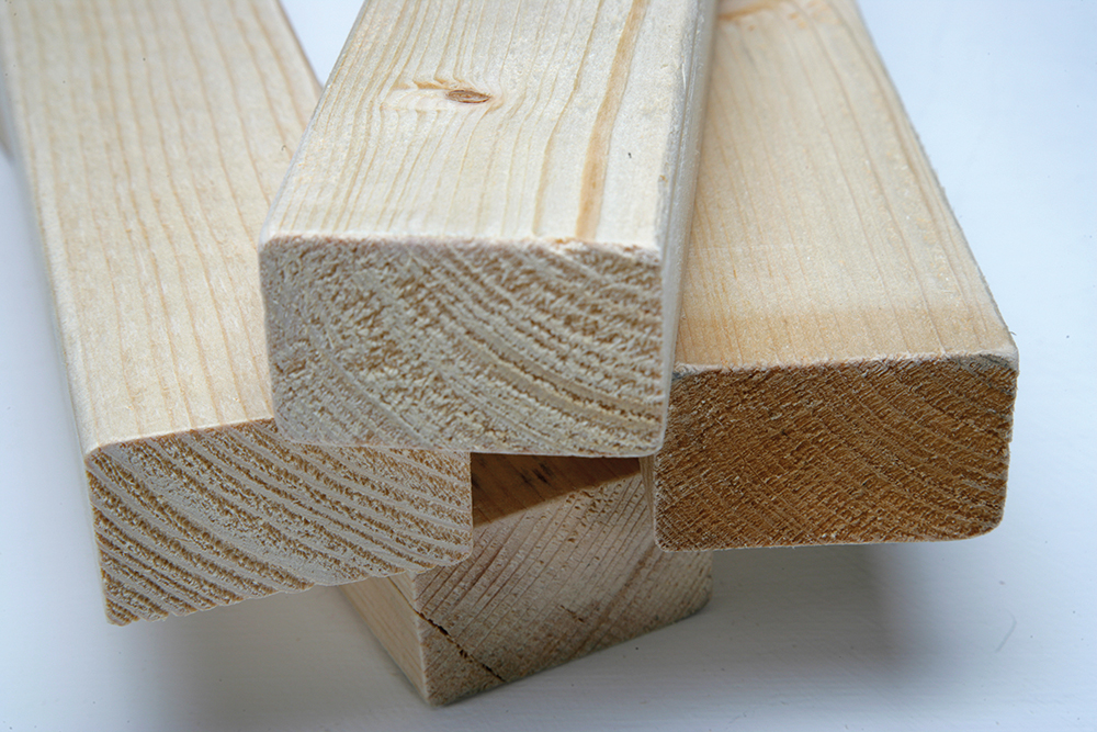 A stack of CLS timber A stack of CLS timber